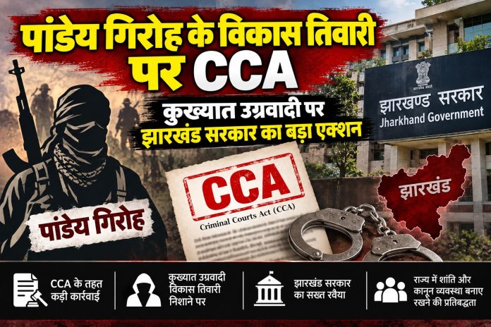 Ramgarh News, Jharkhand Government, Vikas Tiwari, Pandey Gang, Crime Control Act, CCA, Jharkhand Police, Organized Crime