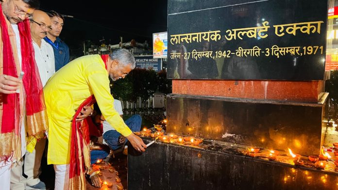 Ranchi News, Albert Ekka Chowk, Babulal Marandi, PM Modi Birthday, BJP Jharkhand, Sand Art, Diya Illumination