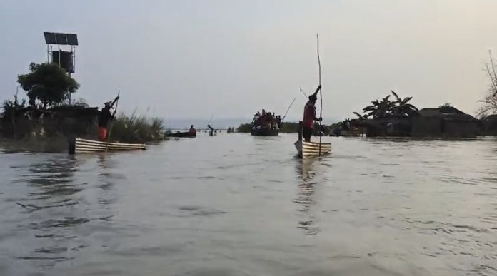 Sahibganj Flood, Rampur Diyara, Jharkhand Floods, Ganga Water Level, Cattle Deaths, District Administration