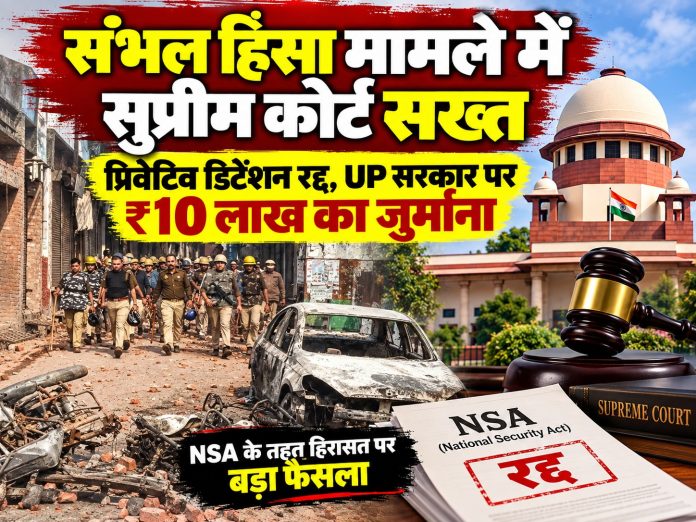 Supreme Court Mulla Afroz NSA Detention Case – Sambhal Violence