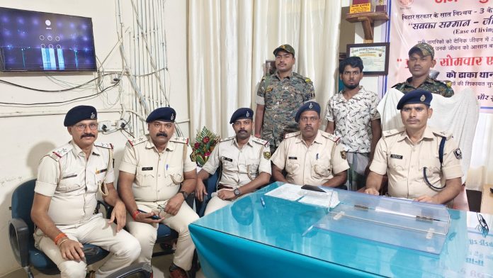 राष्ट्रीय एजेंसी के इनपुट पर मोतिहारी पुलिस की कार्रवाई