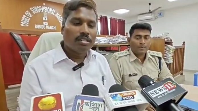 Bundu news, Ranchi district, Durga Puja 2026, peace committee meeting, loudpseaker restrictions, Jharkhand administration, local updates