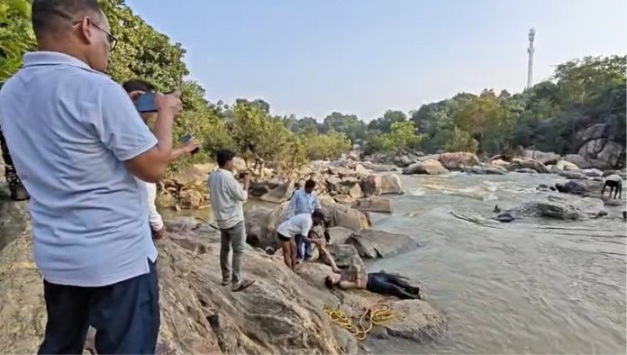 Dasham Fall Ranchi, Patna youth drowned, Bundu police station, Ranchi tourist accident, body recovered Dasham Fall, Jharkhand news