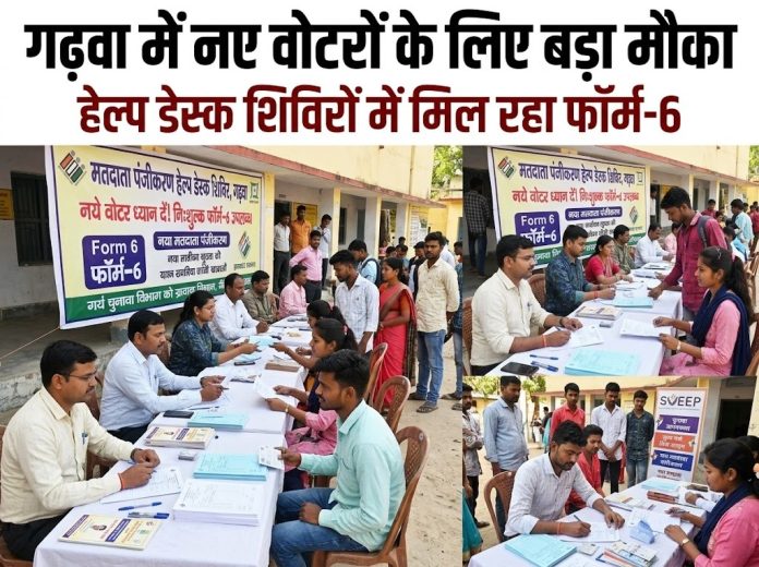 Garhwa News, Voter List Revision, Special Summary Revision, Mega Help Desk, Election Commission, Jharkhand Politics, Booth Level Officer, Electoral Roll Mapping