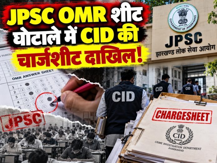 JPSC Exam Scam, Jharkhand News, JPSC Recruitment Fraud, CID Chargesheet, OMR Sheet Manipulation,