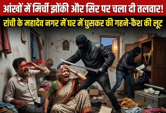 Ranchi News, Sadar Police Station Ranchi, Crime News Ranchi, Mahadev Nagar Ranchi, Loot and Attack, Jharkhand Crime News, Ranchi Police