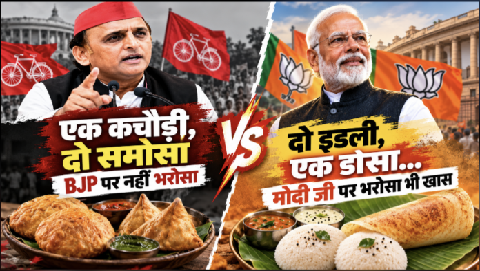‘कचौड़ी-समोसा’ वाला नारा