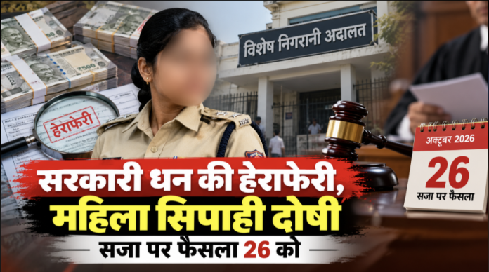 7 करोड़ की हेराफेरी में महिला सिपाही दोषी