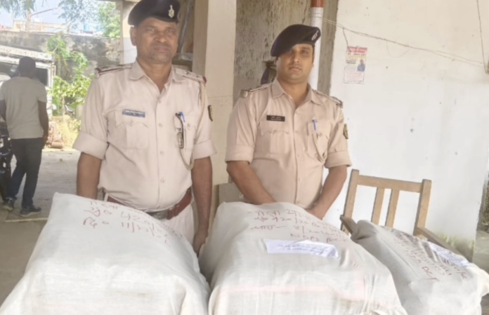 रोहतास में 44.5 किलो गांजा के साथ दो सगे भाई गिरफ्तार