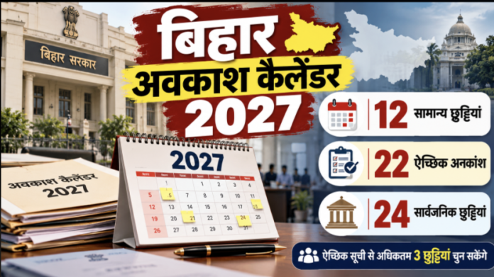Bihar Holiday Calendar 2027