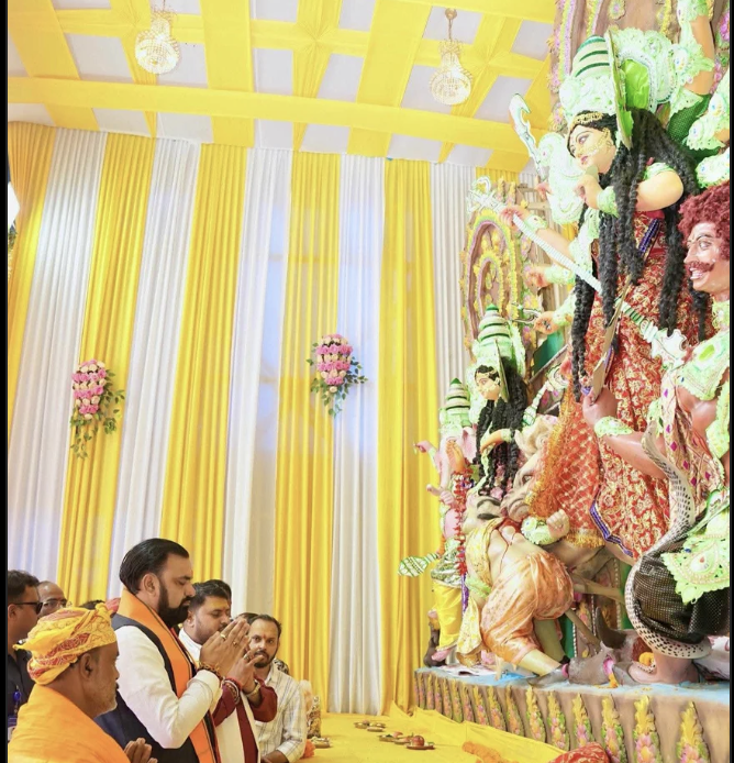 महासप्तमी पर CM सम्राट चौधरी ने 3 दुर्गा पंडालों में की पूजा