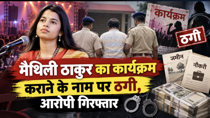 मैथिली ठाकुर के कार्यक्रम के नाम पर ठगी