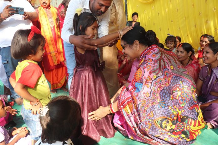 Simdega News, Kanya Pujan, Maha Navami 2026, Shardiya Navratri, Nari Shakti, Jharkhand News, Tamra Puja Pandal, Girl Child Empowerment, Festival News