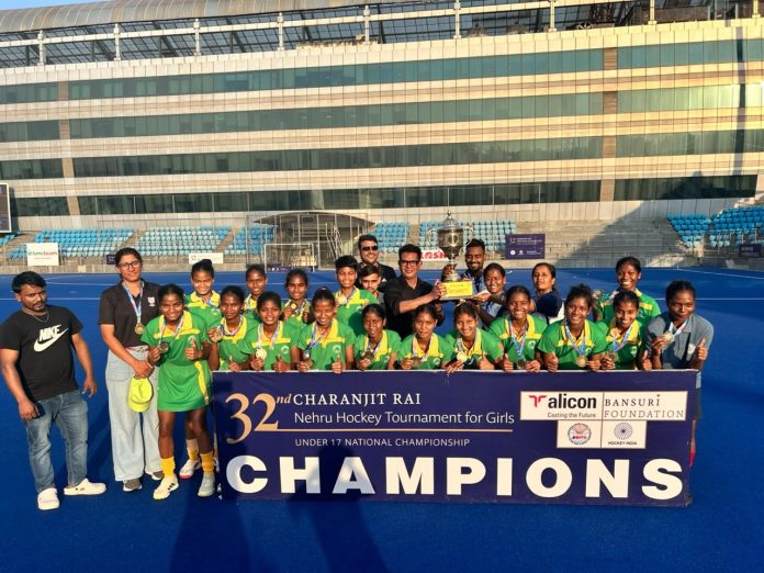 Simdega News, National Hockey Championship, Under-17 Girls Hockey, Jharkhand News, CM SOE Simdega, Nipunata Kullu, Delhi Shivaji Stadium, Indian Hockey, Sports News