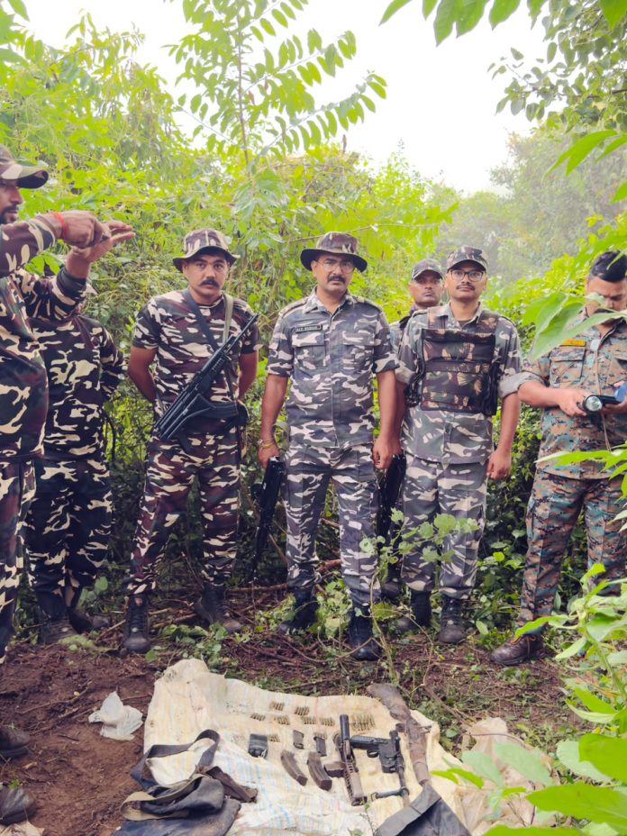 हथियारों का जखीरा बरामद