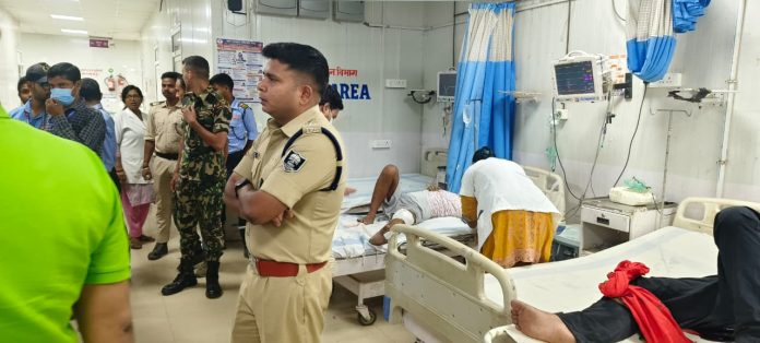 पुलिस और बदमाशों के बीच मुठभेड़