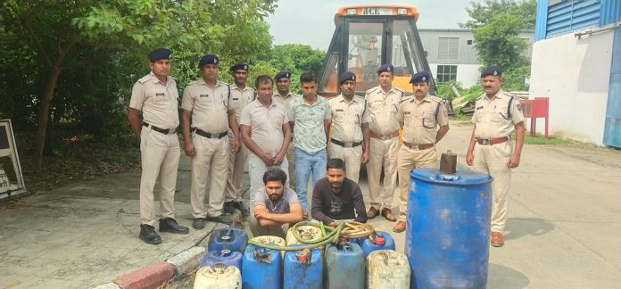 नालंदा के हरनौत रेलवे वर्कशॉप में डीजल चोरी मामले में आरपीएफ की कार्रवाई और जब्त डीजल